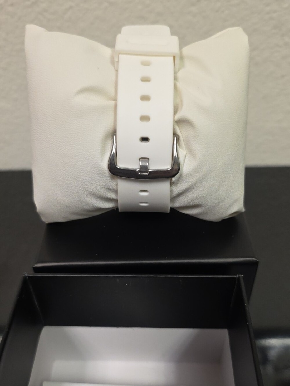 Activa Dual Time Gold Tone Analog Digital Watch White Band New - Picture 4 of 4